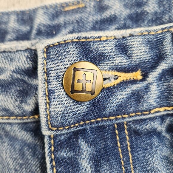 Ksubi Chlo Wasted Jeans Women's 28x26 Boyfriend Fit Ripped Knee Cropped Grunge - Picture 9 of 15